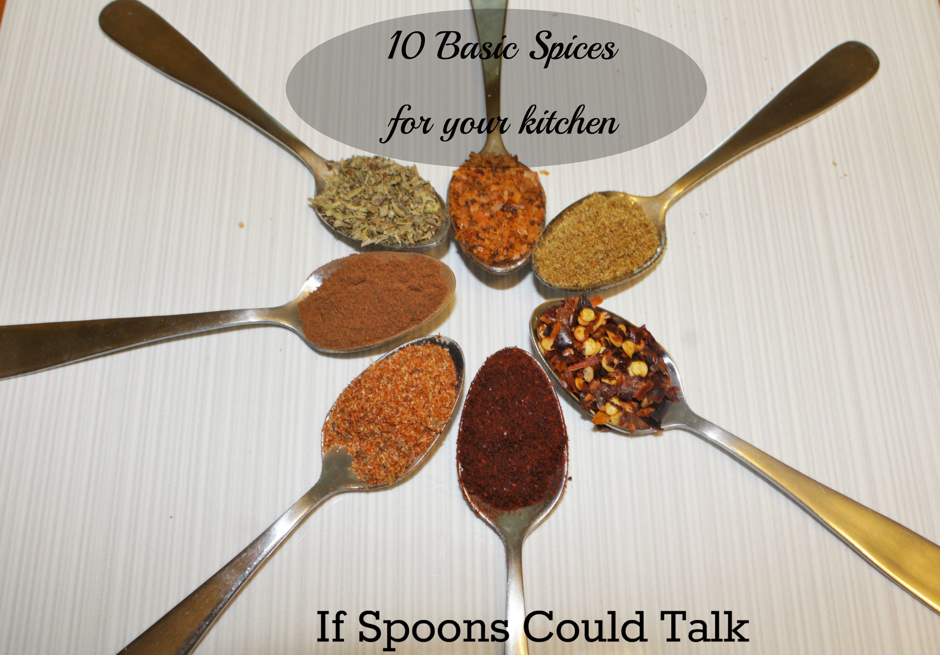 basic spices for your kitchen