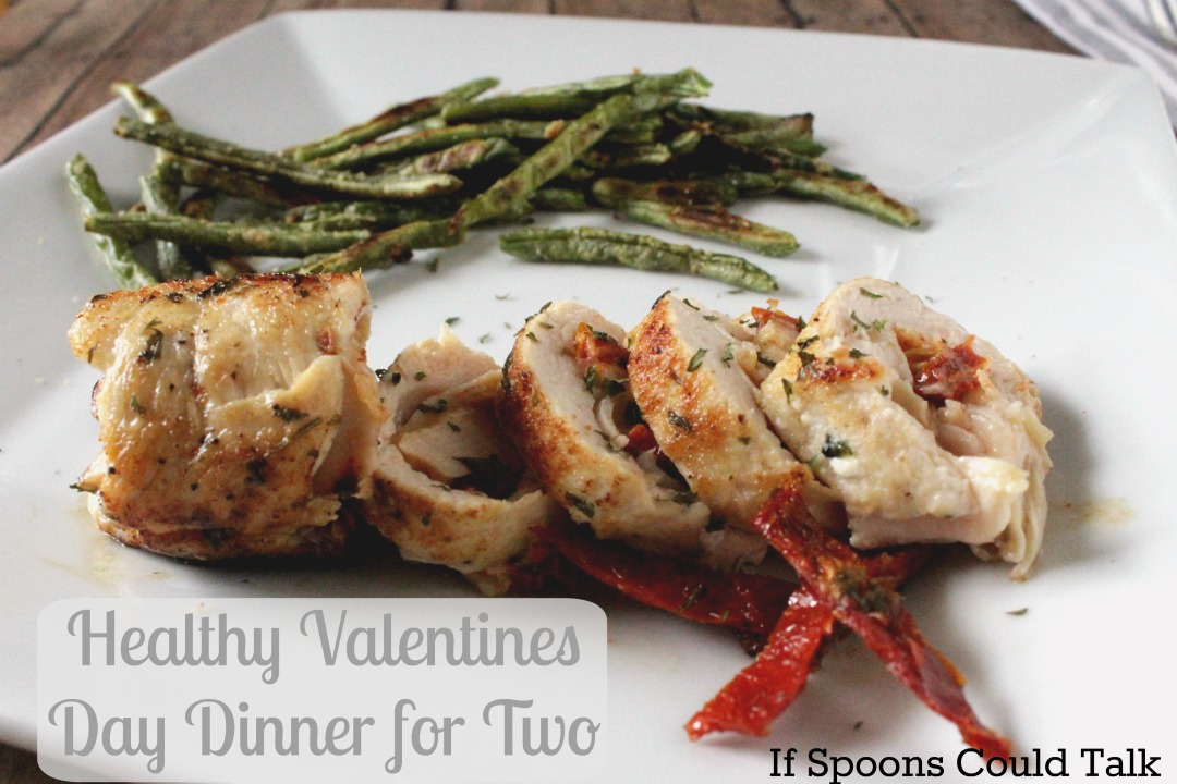 Enjoy this easy and healthy Valentine's Day dinner for two that you can have ready in under one hour. Perfect for a weeknight date.