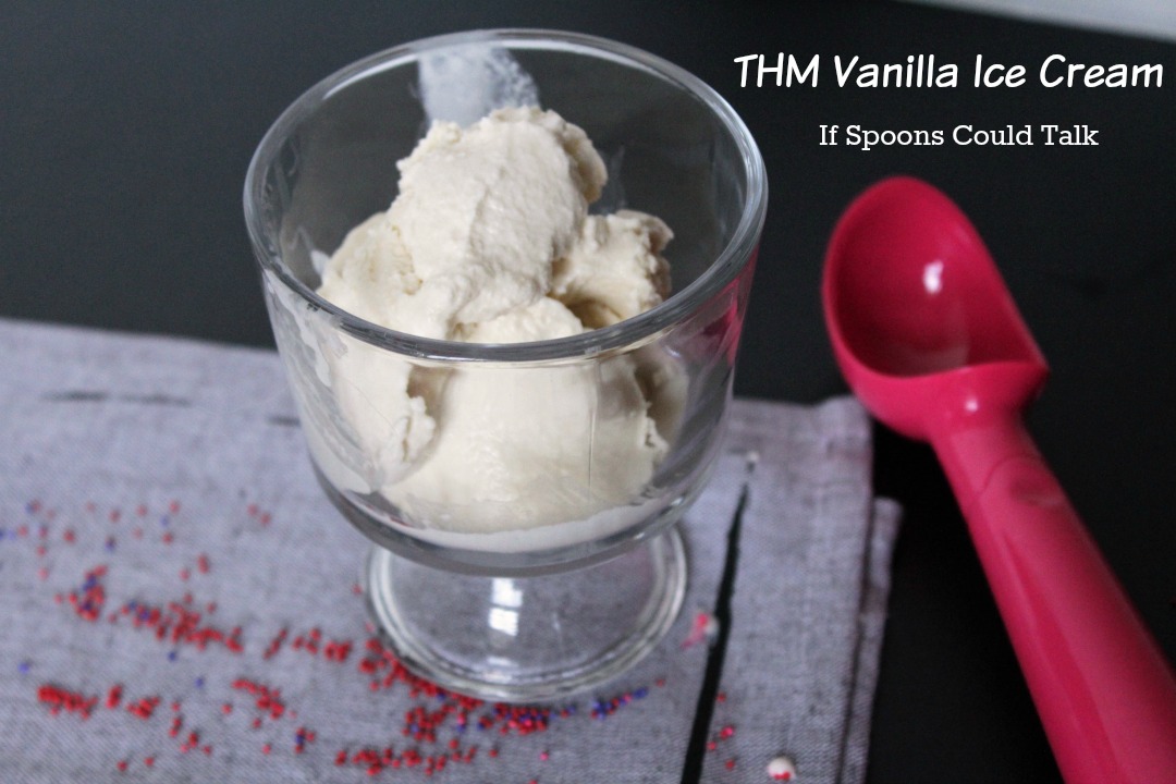 This ice cream tastes like your typical vanilla ice cream, but there is no need for guilt. This delicious ice cream is sugar-free, low-carb, and a THM Heavy S. The best part is no one would know it! Also a great base recipe for many other flavors.